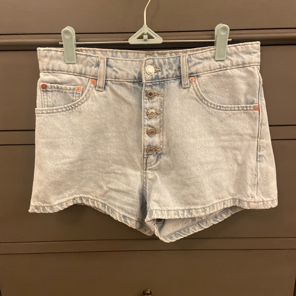 Mango button-fly jean shorts, size 4.